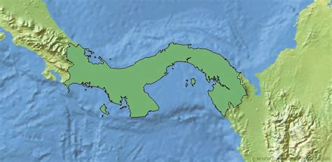 Blank Map Of Panama Free  Png And Vector Blank Maps