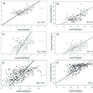 Relationship Between The Actual And Predicted Total Potato Yield For