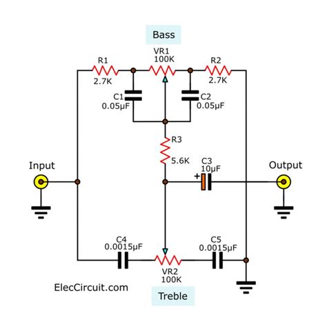 Guitar Tone Control Schematic 5 Bass Mid Treble Tone Contr