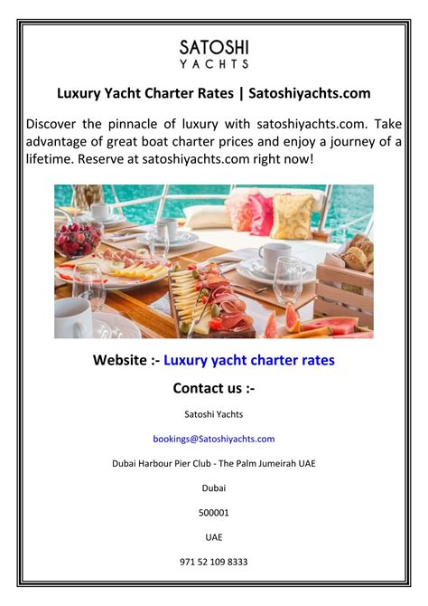 Ppt Luxury Yacht Charter Rates Satoshiyachts Powerpoint