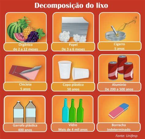 Lixo Tempo De Decomposição - Tudo Sobre Reciclagem : Tempo de decomposição do Lixo