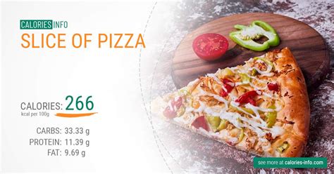 Slice of Pizza Calories and Nutrition (100g)