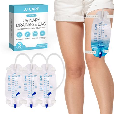 Buy JJ CARE Urinary Drainage Leg Bag Pack Of 3 Catheter Leg Bag Anti