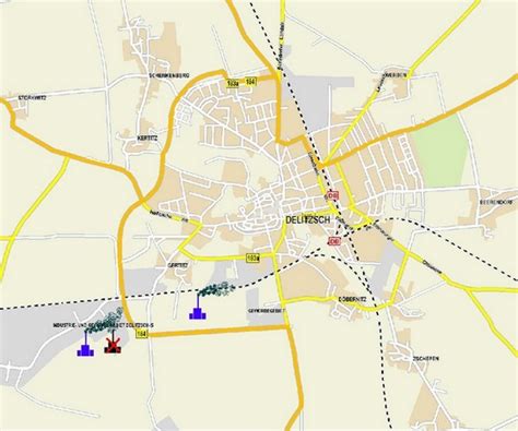 karte von delitzsch