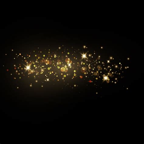 Premium Vector Star Dust Sparkling Particles Illustration