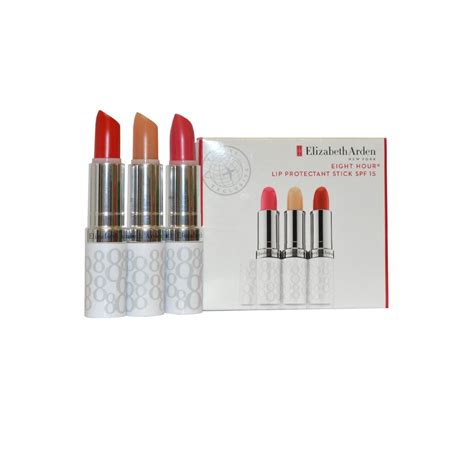 Elizabeth Arden Lip Protectant Stick Set 3 x 3.7g SPF15 Neutral, Blush ...