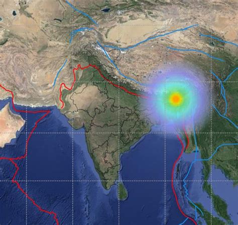 India Earthquake Map