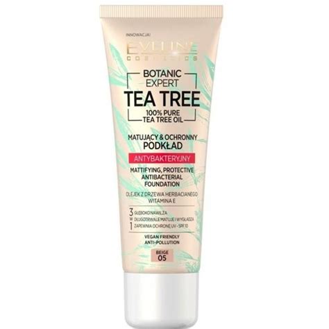 Eveline Cosmetics TEA TREE Matujący ochronny podkład antybakteryjny 05