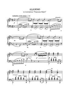 Adagio, for Piano by E. Doga - sheet music on MusicaNeo