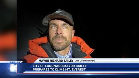 Coronado Mayor Richard Bailey Prepares To Climb Mt Everest Youtube