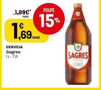 Promoção Cerveja sagres em Intermarché