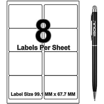 Blick A4 Multi Labels 25 Sheets 8 Per Sheet Amazon Co Uk Office