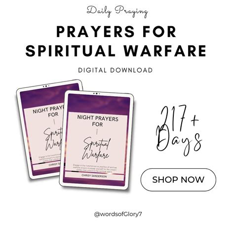 Prayers for Protection & Spiritual Warfare, Bible Verses Printable ...