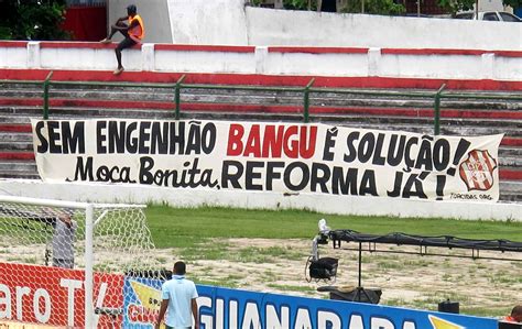 Curtinha Torcida Do Bangu Pede Melhorias Em Mo A Bonita Globoesporte