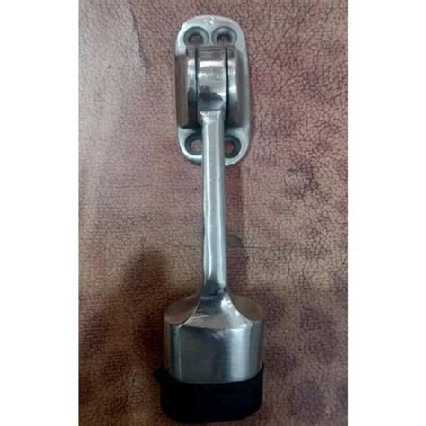 Polished Silver Stainless Steel Door Stopper Plunger Type Size Inch