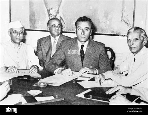 Jawaharlal Nehru Muhammad Ali Jinnah Lord Mountbatten Reuni N India