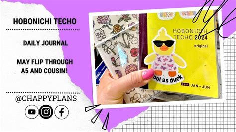 Chatty Flip Through May Pages Hobonichi A New Cousin Youtube