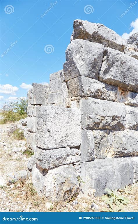 The Cyclopean Walls Of Daorson Outside Of Stolac Bosnia And