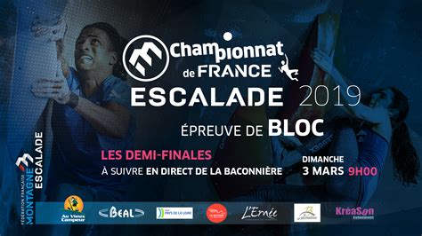 Le Live Des Demi Finales Du Championnat De France De Bloc Ici FFME