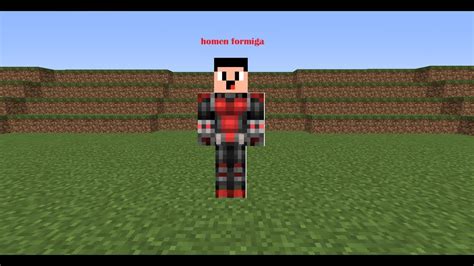 MINECRAFT COMO VIRAR O HOMEN FORMIGA NO MINECRAFT SEM MODS YouTube