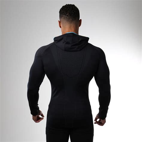 Gymshark Onyx Seamless Hooded Top Black Gymshark Sportelano