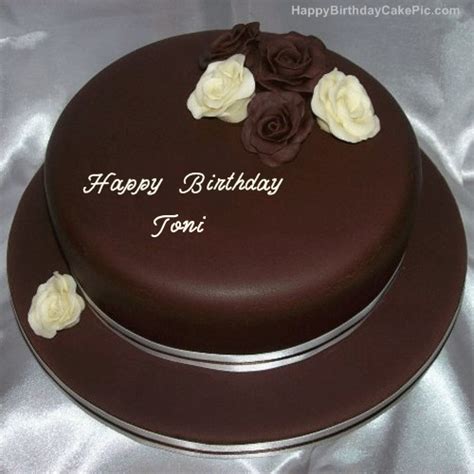 ️ Rose Chocolate Birthday Cake For Toni