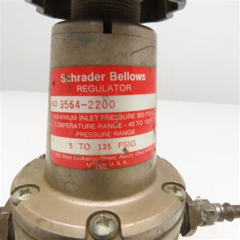 Schrader Bellows 3564 2200 3 4 NPT Compressed Air Pressure Regulator 5