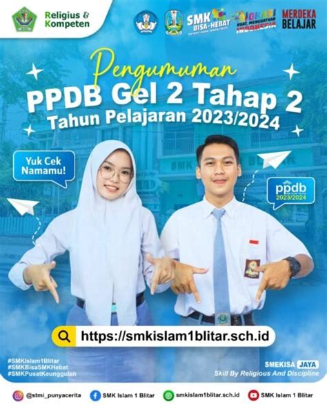 Pengumuman Ppdb Gelombang Tahap Smk Islam Blitar