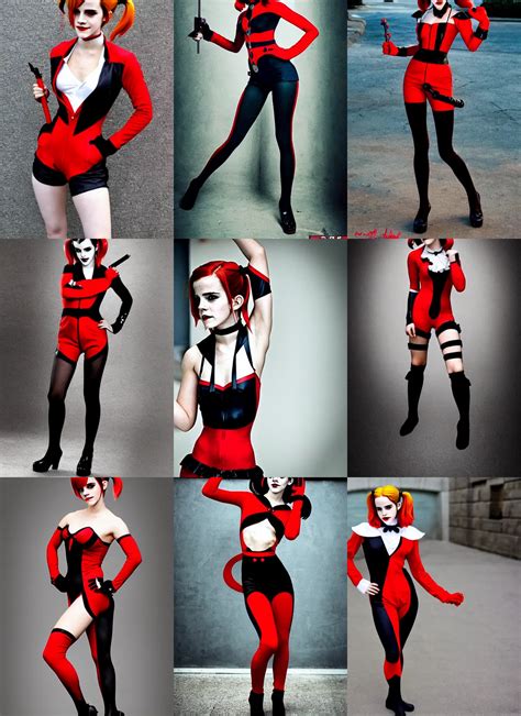 Attractive Emma Watson Cosplaying As Classic Harley Stable Diffusion