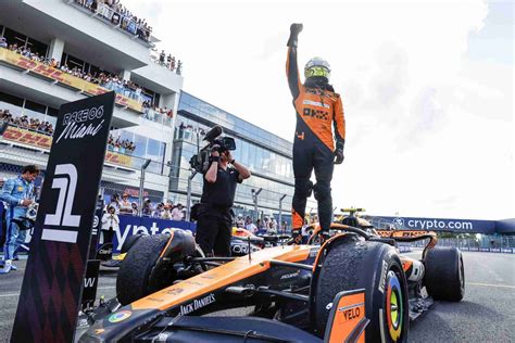 Lando Norris Miami Win 2024 Parc Ferme Grand Prix Tonie Guillema