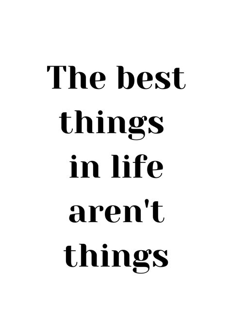 The Best Things In Life Arent Things Plakat Z Hasłem Motywacyjnym W