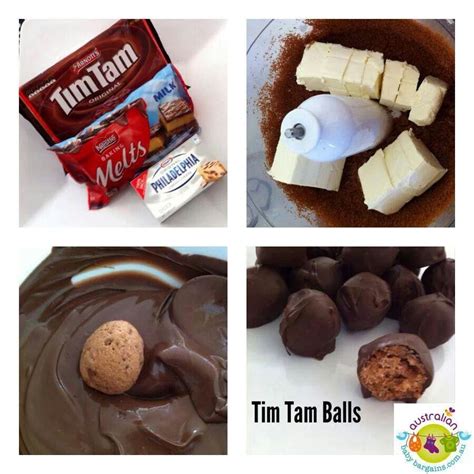 TIM TAM BALLS!! Ingredients (makes 22 large) 1 x Packet Tim Tams 1 x 250gm Block Philadelphia ...