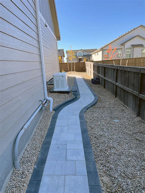 Paver Sidewalk - Rolling Green Landscaping