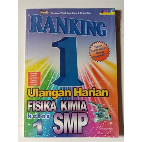 Jual Buku Bimbel Ranking 1 Ulangan Harian Fisika Kimia SMP Kelas 1