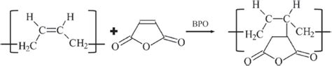 Possible Grafting Reaction Product Of Polybutadiene And Maleic