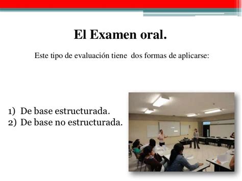 Examen Oral