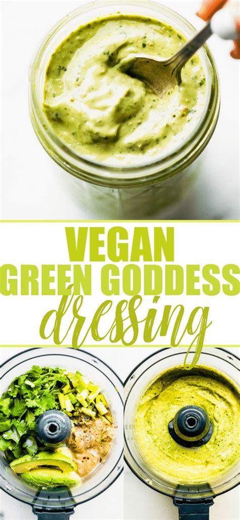 Vegan Green Goddess Dressing Recipe In A Jar