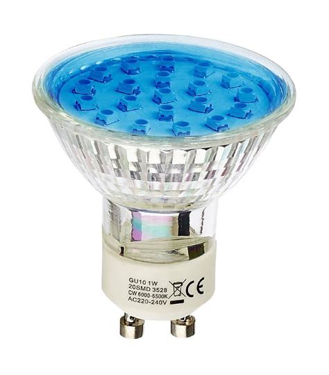 AMPOULE LED GU10 À 20 LEDS 1W BLEU HIPOW devis sous 24h