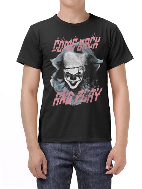 Pennywise It Mens And Big Mens Comeback Play Horror Movies Graphic Tee Shirt Sizes S 3xl