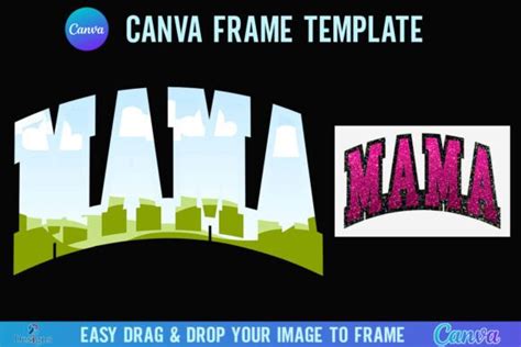 Mama Canva Frame Template Mama Varsity Graphic By B Designs Creative