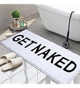 Amazon KOEXM Get Naked Bath Mat Cute Bathroom Rugs 16 X 24 Funny