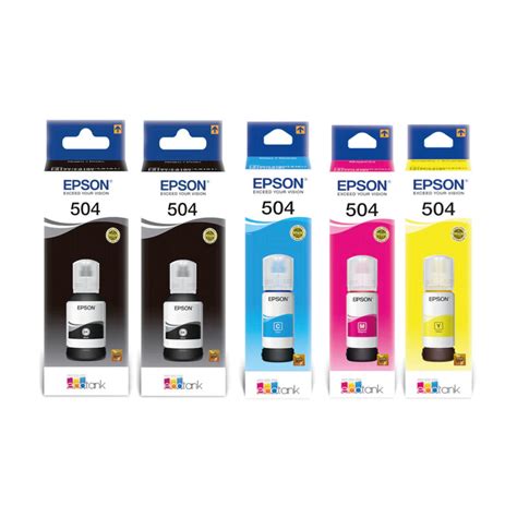 SÚPER PACK DE 5 TINTAS EPSON 504