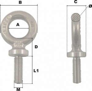 Anneau De Levage M Le Long M Inox