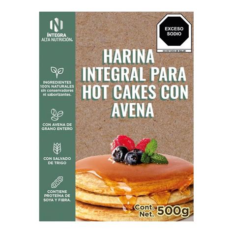 Harina para hot cakes Alta Nutrición integral con avena 500 g Walmart