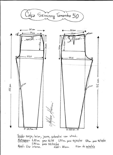 calçaskinning 50 DIY molde corte e costura Marlene Mukai