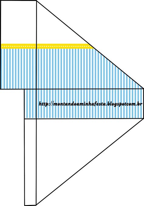 Kit Festa Listras Azul Amarelo Montando Minha Festa