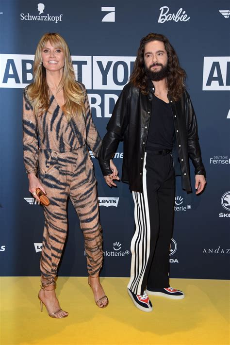 Photo Heidi Klum Et Son Fianc Tom Kaulitz Au Photocall De La Soir E