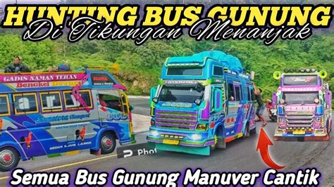 Hunting Bus Gunung Di Tikungan Menanjak Semua Bus Gunung Manuver