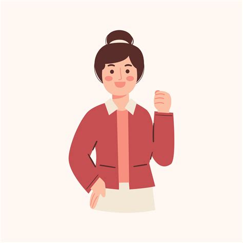 Happy Woman Illustration 18980460 Vector Art At Vecteezy