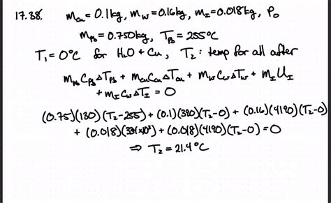 SOLVED 16 5 You Want To Find The Specific Heat Of A Stone With Mass